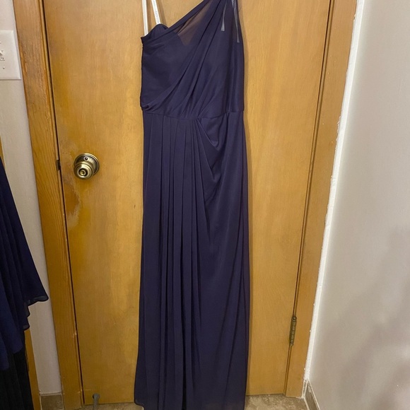 Purple David’s bridal bridesmaid dress - Picture 2 of 3